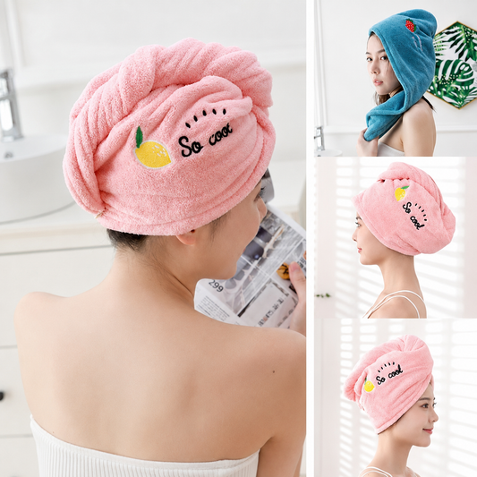 Microfibre Hair Towel Wrap — Fast Drying, Frizz-Free
