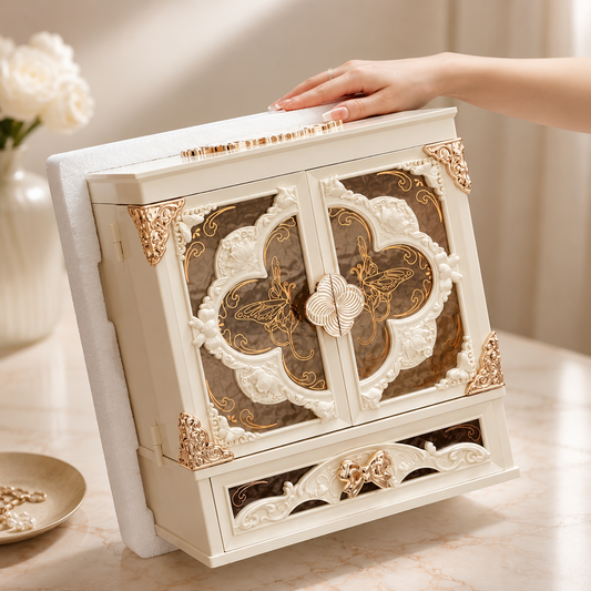 Jewellery Travel Case — Tangle-Free, Compact, With LED Mirror