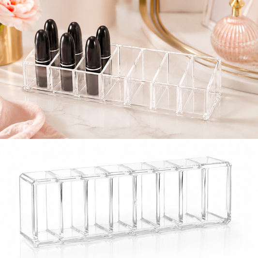 Acrylic Makeup Organiser — 3-Drawer Stackable Clear Set for Vanity or Desk